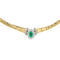 Collier Collier en or jaune 18 carats avec émeraude et diamants 58 Facettes 3182200CN