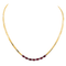 Collier Collier en or jaune et or blanc 18 carats rubis et diamants 58 Facettes 3182204CN
