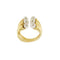 Bague Bague à perles en or jaune 18 ct 58 Facettes 31844
