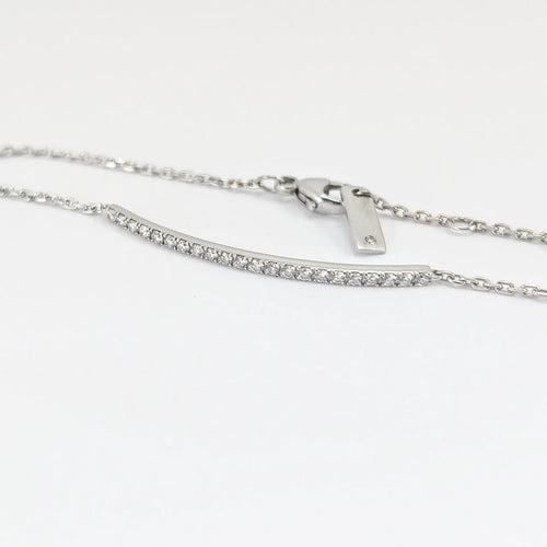 Bracelet Bracelet en or blanc 18 carats et diamants 58 Facettes 31896