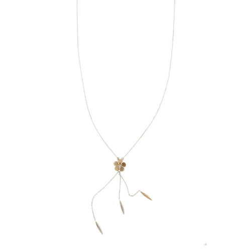 Collier Comete - Collier avec fleur en or rose et blanc 18 kt et diamant 58 Facettes 31903