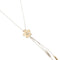 Collier Comete - Collier avec fleur en or rose et blanc 18 kt et diamant 58 Facettes 31903
