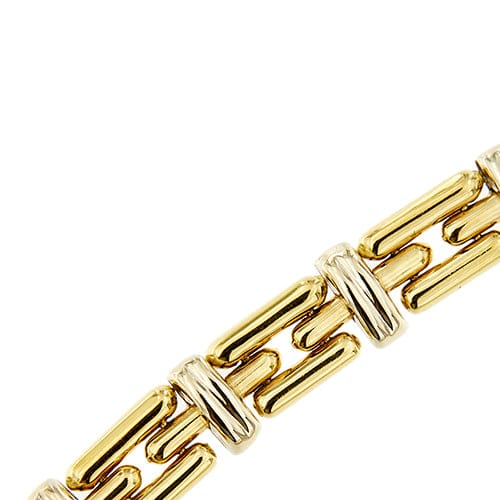 Collier Chimento - Collier en or jaune et or blanc avec citrine, saphirs et diamants 58 Facettes 31915