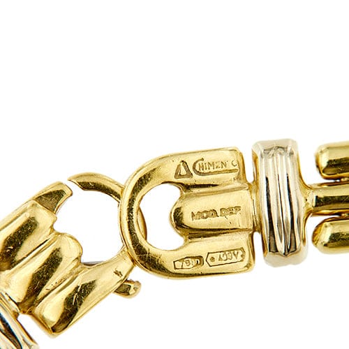 Collier Chimento - Collier en or jaune et or blanc avec citrine, saphirs et diamants 58 Facettes 31915