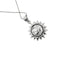 Collier Unoaerre - Collier de perles avec pendentif soleil et lune en or blanc 18 carats 58 Facettes 32074