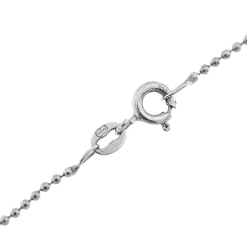 Collier Unoaerre - Collier de perles avec pendentif soleil et lune en or blanc 18 carats 58 Facettes 32074