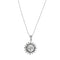 Collier Unoaerre - Collier de perles avec pendentif soleil et lune en or blanc 18 carats 58 Facettes 32074