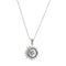 Collier Unoaerre - Collier de perles avec pendentif soleil et lune en or blanc 18 carats 58 Facettes 32074