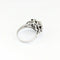 Bague 54 Bague florale en or blanc 18 carats et diamants 58 Facettes 32109