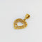 Pendentif Pendentif cœur en filigrane en or jaune 18 carats 58 Facettes 32176