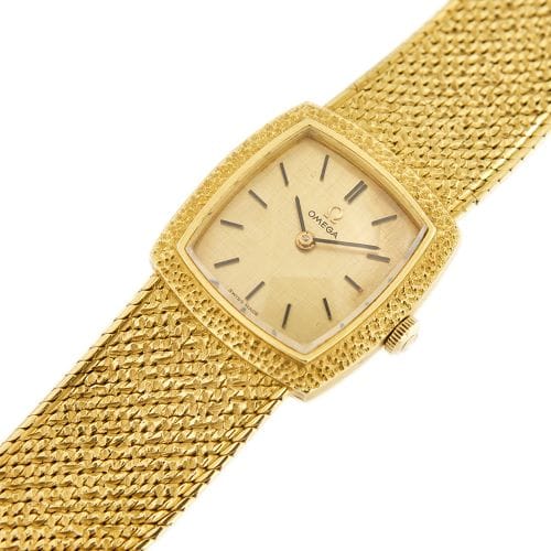 Montre Omega - Montre femme en or jaune 18 ct 58 Facettes 32185