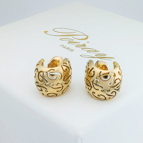 Boucles d'oreilles Poiray - Boucles d'oreilles en or jaune 18 carats 58 Facettes 32188