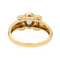 Bague 58 Bague rétro en or jaune 18 carats avec saphir et diamants 58 Facettes 3221903CN