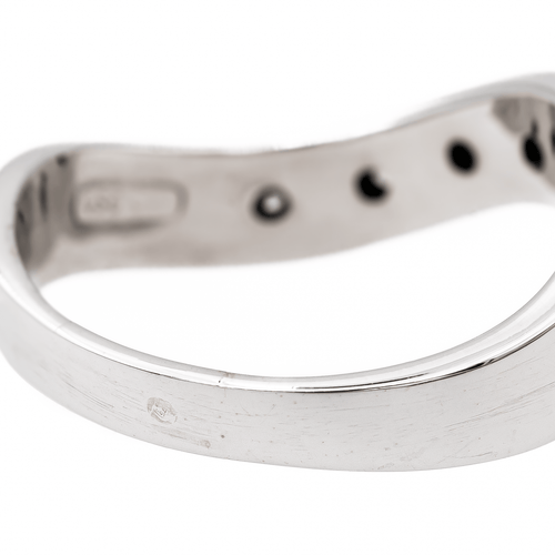 Bague 63 Alliance - Bague en or blanc 18 carats et diamants 58 Facettes 3221910CN