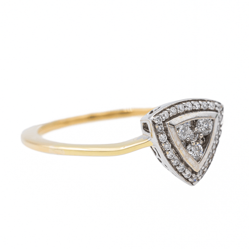 Bague 62 Bague en or blanc 18 carats sertie de diamants 58 Facettes 3221914CN