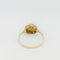 Bague 56 Bague fleur en or jaune 18 carats et perle de culture 58 Facettes 32233