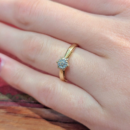 Bague 49 Solitaire - Bague en or jaune 18 carats et diamants 58 Facettes 32241