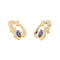 Boucles d'oreilles Boucles d’oreilles en or jaune 18 carats serties de cordiérites 58 Facettes 3227863CN