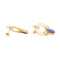Boucles d'oreilles Boucles d’oreilles en or jaune 18 carats serties de cordiérites 58 Facettes 3227863CN