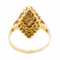 Bague 55 Bague marquise pavée de diamants en or jaune 18 carats 58 Facettes 3227869CN