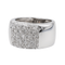 Bague 51 Bague pavée de diamants en or blanc 18 carats 58 Facettes 3230359CN