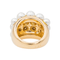 Bague 50 Bague cocktail en or jaune 18 carats avec perles et diamants 58 Facettes 3230366CN