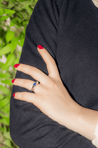 Bague 51 Piaget  Bague  Or blanc Saphir, Diamant 58 Facettes 3230367CN