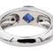 Bague 51 Piaget - Bague en or blanc avec saphir ovale et diamant 58 Facettes 3230367CN