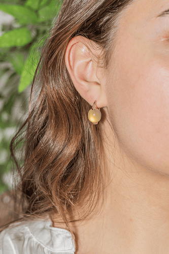 Boucles d'oreilles Pomellato Luna - Boucles d’oreilles dormeuses en or rose avec pierres de lune et diamants 58 Facettes 3230373CN