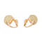 Boucles d'oreilles Pomellato Luna - Boucles d’oreilles dormeuses en or rose avec pierres de lune et diamants 58 Facettes 3230373CN