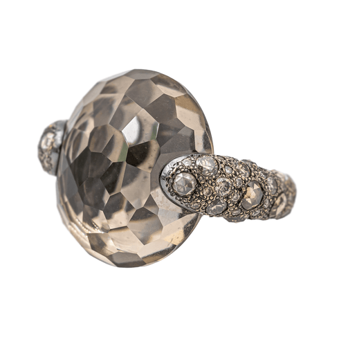 Bague 51 Pomellato Bague Cocktail Tango Or rose Quartz, Diamant 58 Facettes 3230375CN