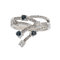 Bague 55 Bague en or blanc 18 carats pavée de saphirs et diamants 58 Facettes 3230381CN
