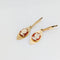 Boucles d'oreilles Boucles d’oreilles camées rondes en or jaune 18 carats 58 Facettes 32305