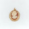 Pendentif Pendentif camée coquille ovale en or jaune 18 carats 58 Facettes 32307