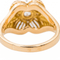 Bague 56 Bague fleur en or jaune et platine sertie de diamants 58 Facettes 3241053CN
