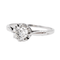 Bague 61 Bague Solitaire Or blanc Diamant 58 Facettes 3241059CN