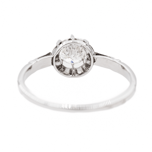 Bague 61 Bague Solitaire Or blanc Diamant 58 Facettes 3241059CN