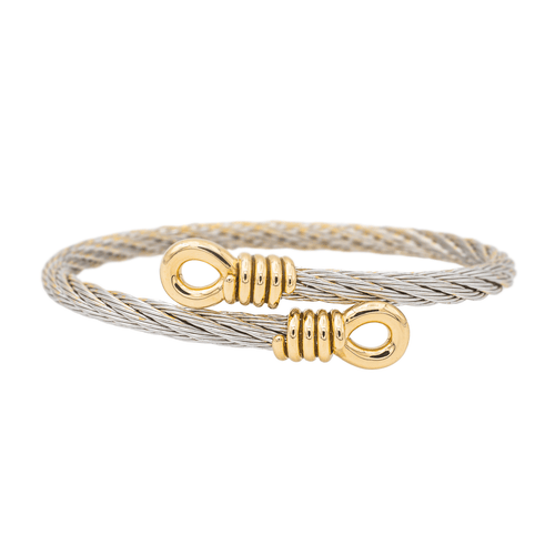 Bracelet Fred Bracelet Jonc Force 10 Acier, Or jaune 58 Facettes 3241064CN