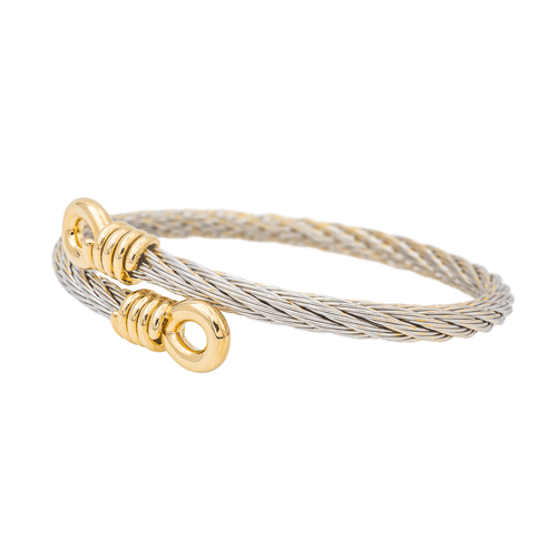 Bracelet Fred Bracelet Jonc Force 10 Acier, Or jaune 58 Facettes 3241064CN