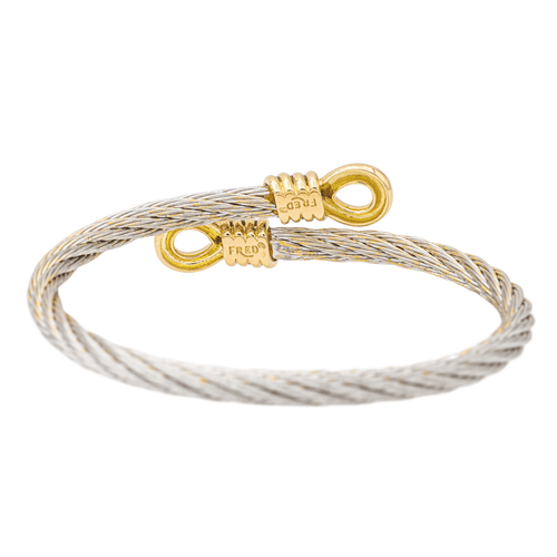 Bracelet Fred Bracelet Jonc Force 10 Acier, Or jaune 58 Facettes 3241064CN