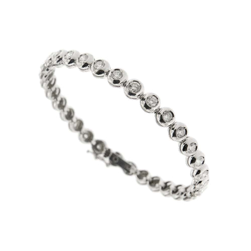 Bracelet Bracelet tennis - Bracelet en or blanc 18 ct et diamants 58 Facettes 32422
