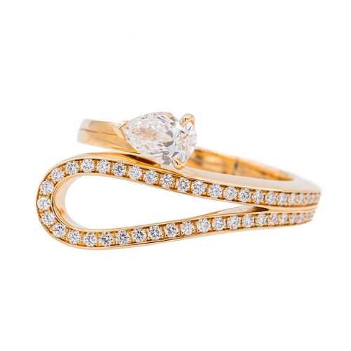 Bague 51 Repossi Bague Serti inversé Or rose Diamant 58 Facettes 3242300CN