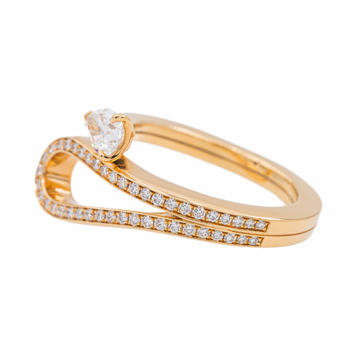 Bague 51 Repossi Bague Serti inversé Or rose Diamant 58 Facettes 3242300CN