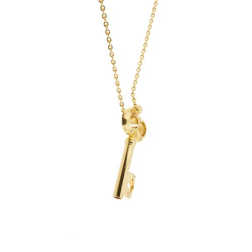 Collier Pomellato - Collier à chaîne rolô avec pendentif clé en or jaune 58 Facettes 32426