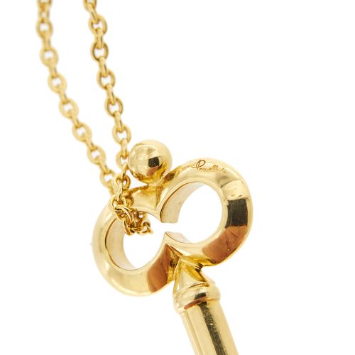 Collier Pomellato - Collier à chaîne rolô avec pendentif clé en or jaune 58 Facettes 32426