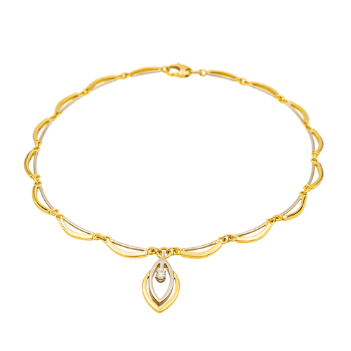 Collier Collier Solitaire Or jaune, Or blanc Diamant 58 Facettes 3243858CN