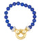 Bracelet Bracelet en or jaune et blanc 18 carats, lapis-lazuli et diamants 58 Facettes 3243859CN