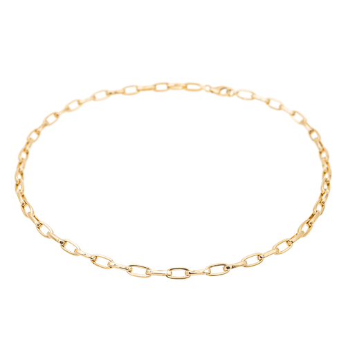 Collier Collier chaîne maille forçat en or jaune 18 carats 58 Facettes 3243949CN