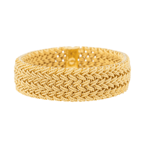 Bracelet Van Cleef & Arpels - Bracelet manchette en or jaune 18 carats 58 Facettes 3244793CN