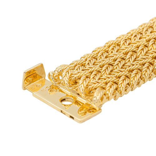 Bracelet Van Cleef & Arpels - Bracelet manchette en or jaune 18 carats 58 Facettes 3244793CN